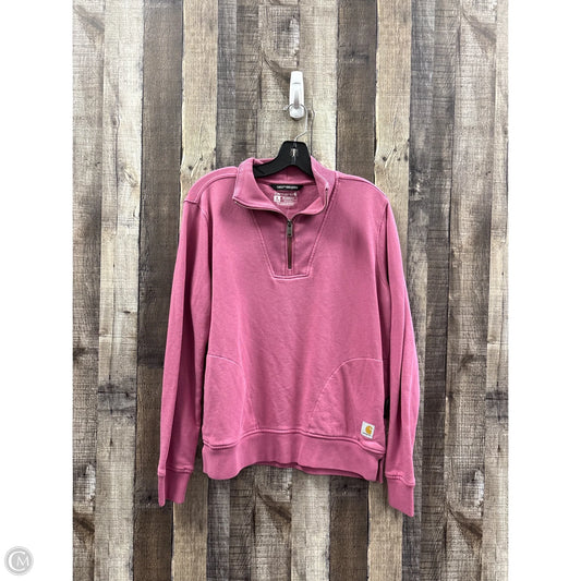 Top Long Sleeve By Carhartt In Pink, Size: M