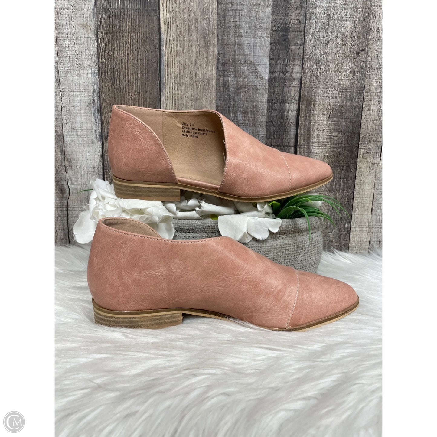 Shoes Flats By Cme In Pink, Size: 7.5