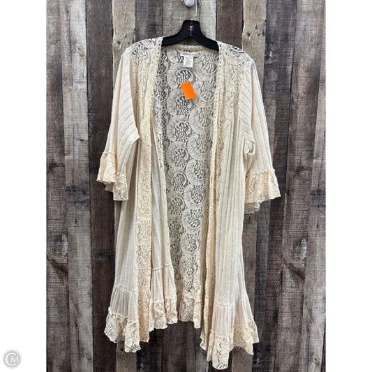 Cardigan By Cme In Ivory, Size: 2x