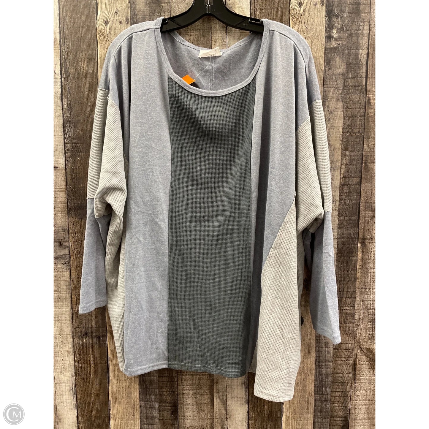 Top Long Sleeve By Andree By Unit In Blue, Size: 2x