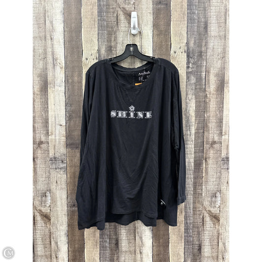 Top Long Sleeve By Any Body In Black
