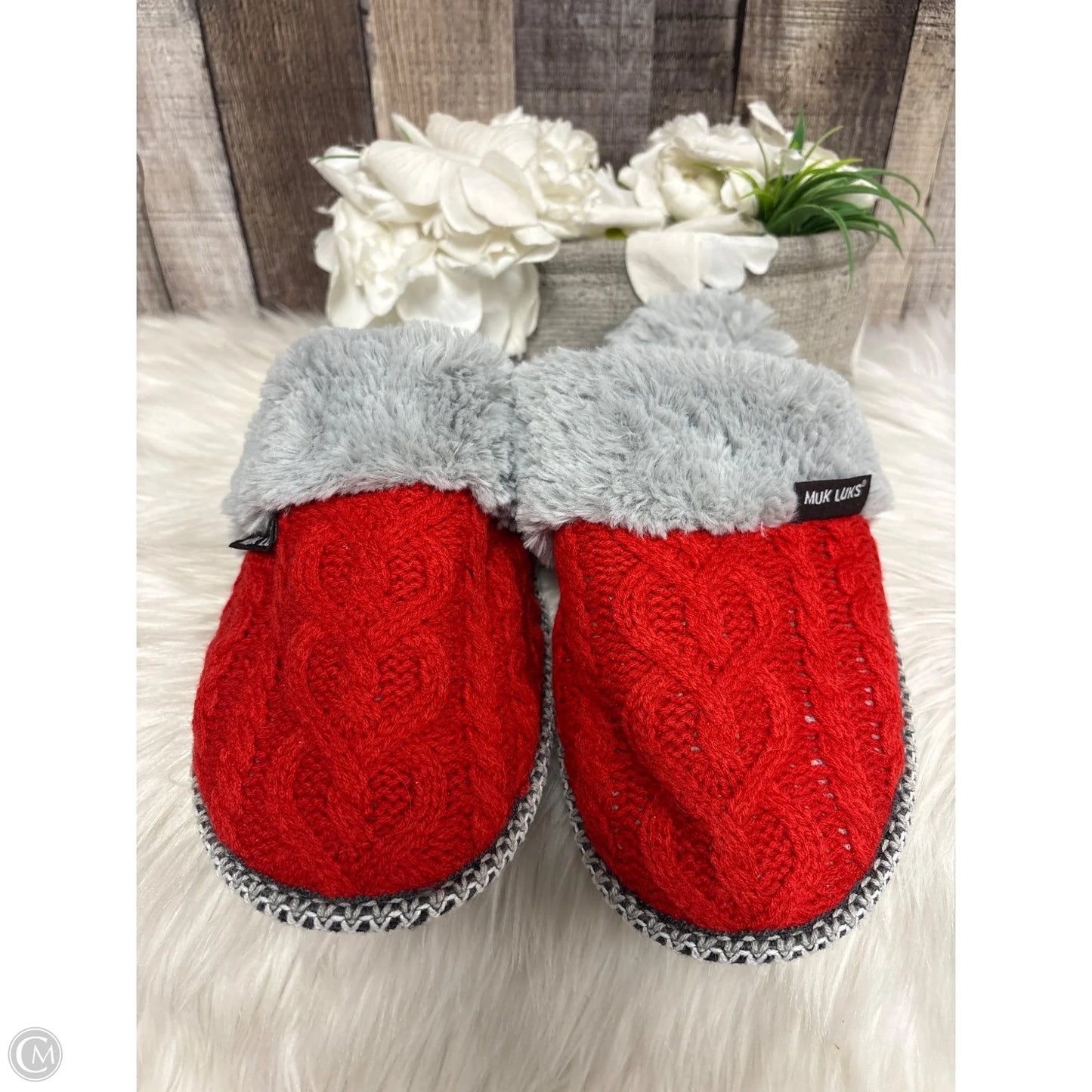 Slippers By Muk Luks In Red, Size: 9