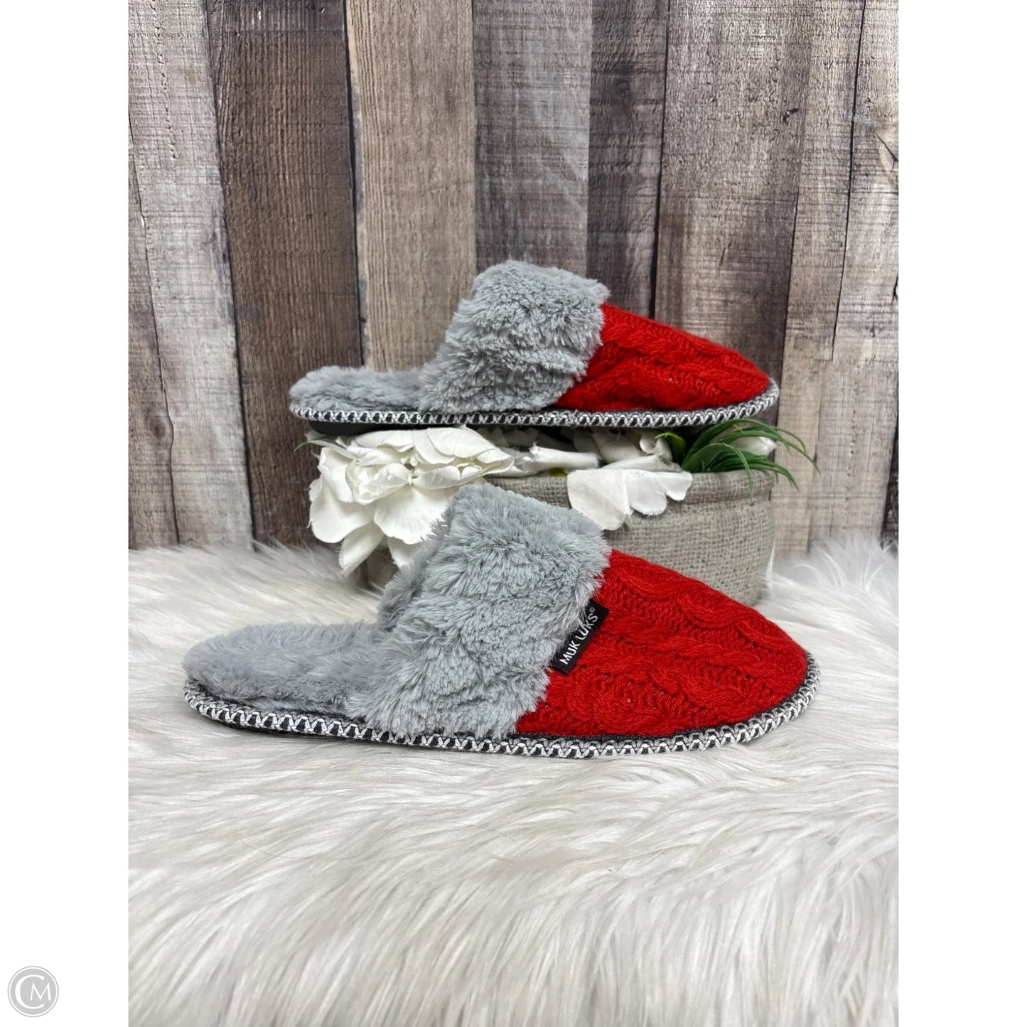 Slippers By Muk Luks In Red, Size: 9