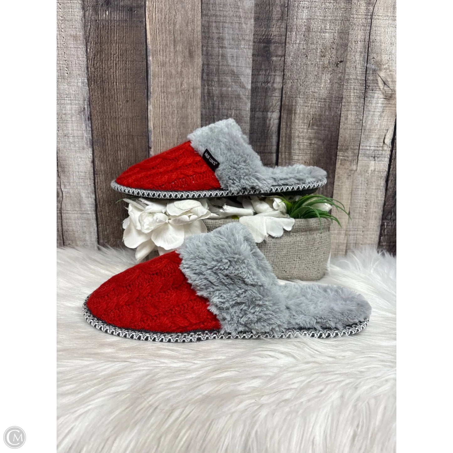 Slippers By Muk Luks In Red, Size: 9