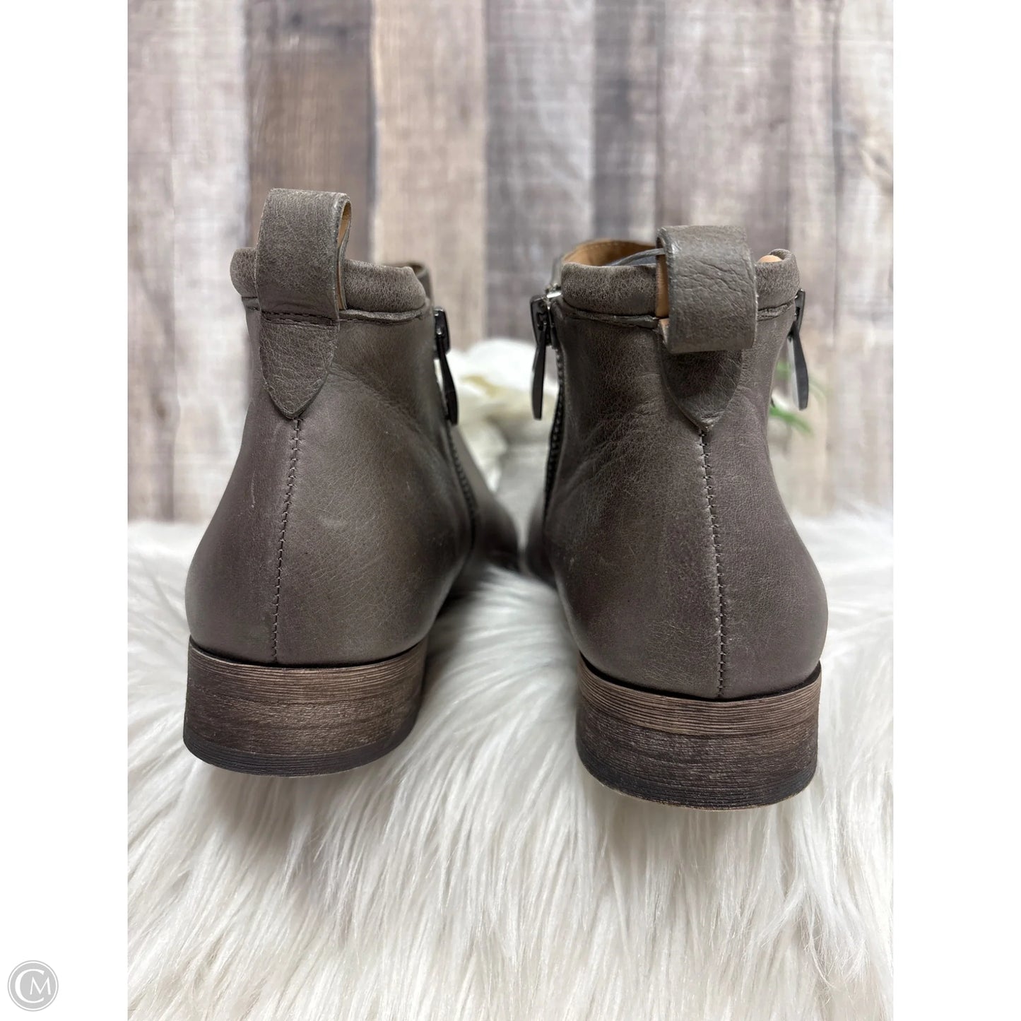 Boots Ankle Flats By Franco Sarto In Taupe, Size: 8.5