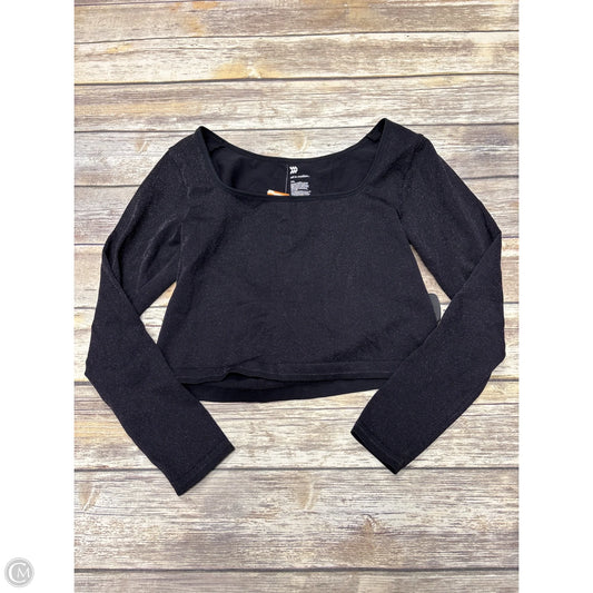 Athletic Top Long Sleeve Crewneck By All In Motion In Black, Size: Xxl