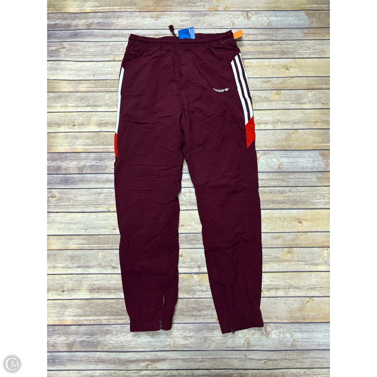 Athletic Pants 2pc By Adidas In Maroon, Size: M