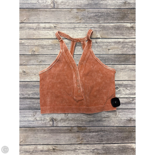 Top Sleeveless By Zenana In Orange, Size: L