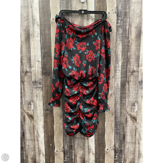 Dress Party Short By Dee Elly In Black & Red, Size: S