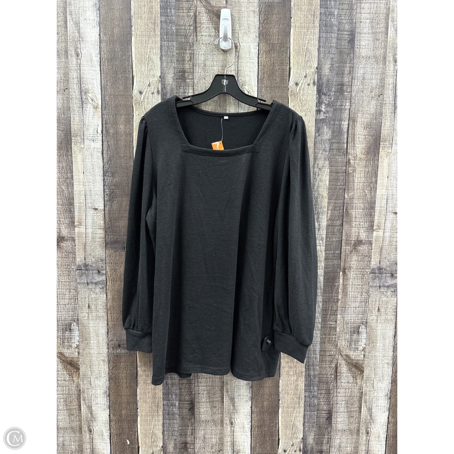 Top Long Sleeve By Cmf In Black, Size: Xl