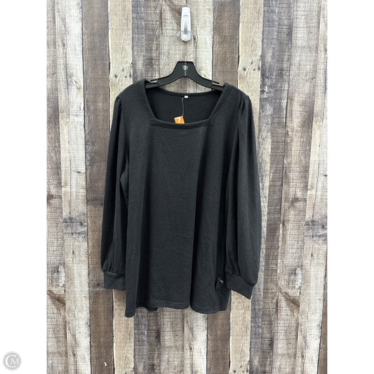 Top Long Sleeve By Cmf In Black, Size: Xl