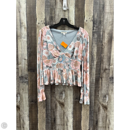 Top Long Sleeve By Mi Ami In Multi-colored, Size: M