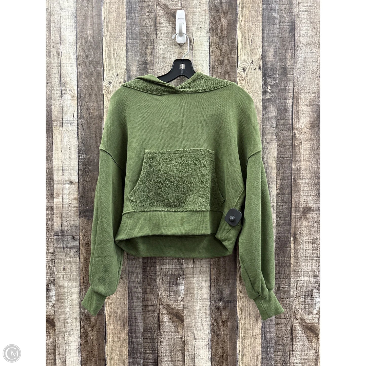 Sweatshirt Hoodie By Zenana In Green, Size: S