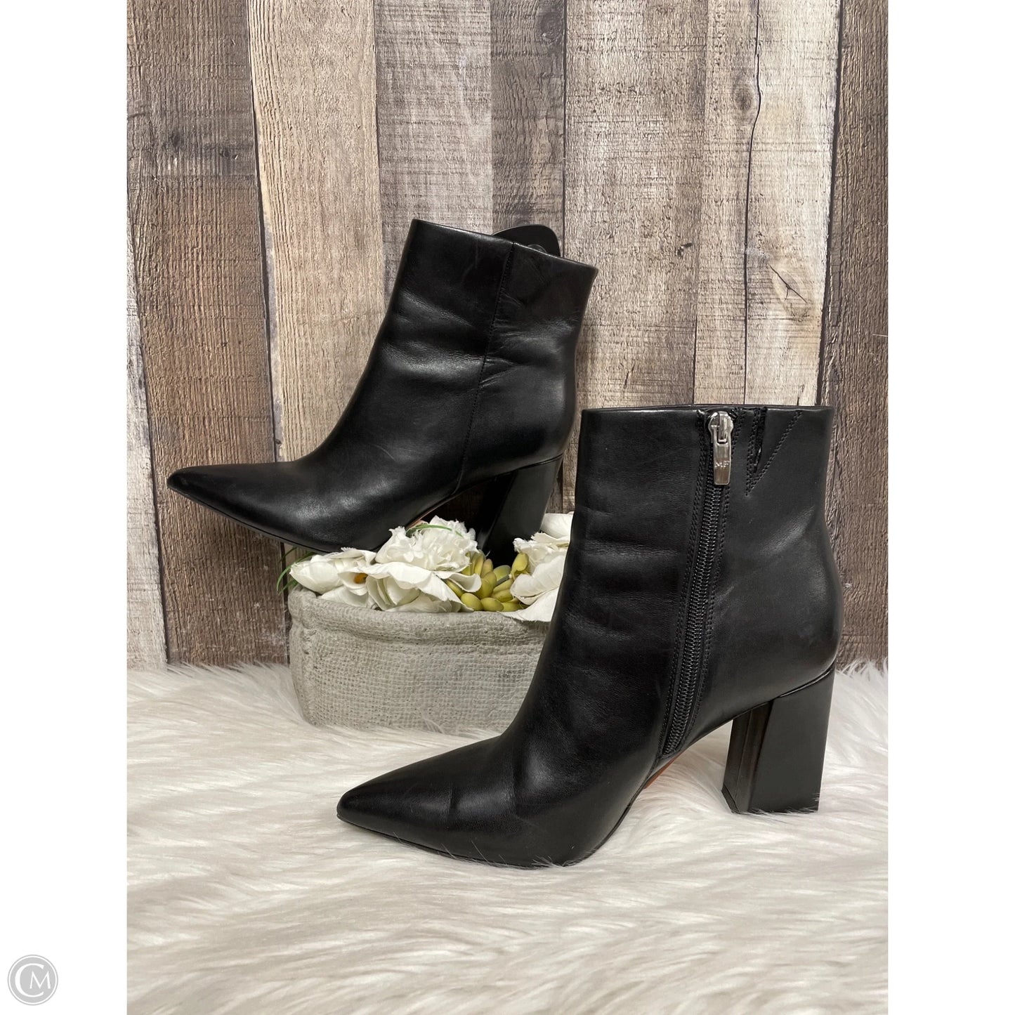 Boots Ankle Heels By Marc Fisher In Black, Size: 7