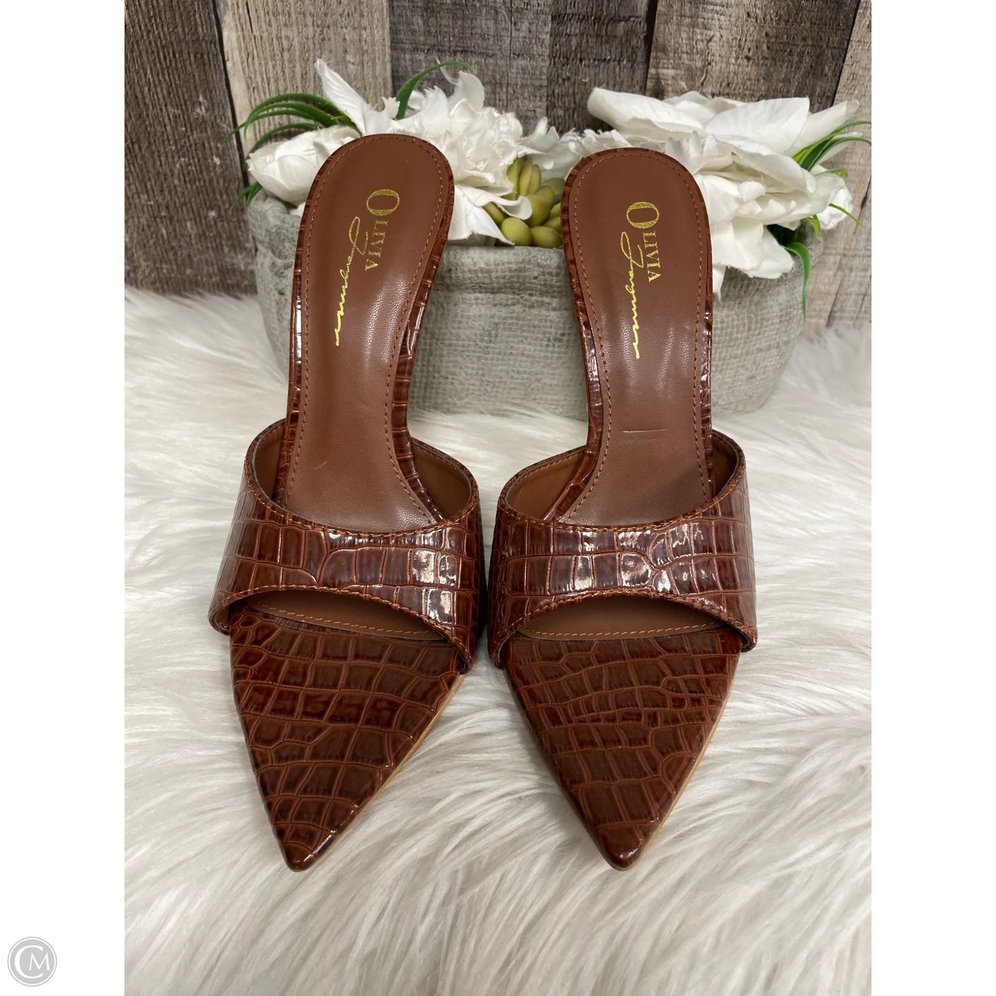 Shoes Heels Stiletto By Cme In Brown, Size: 8