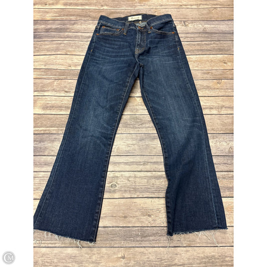 Jeans Straight By Madewell In Blue Denim, Size: 0