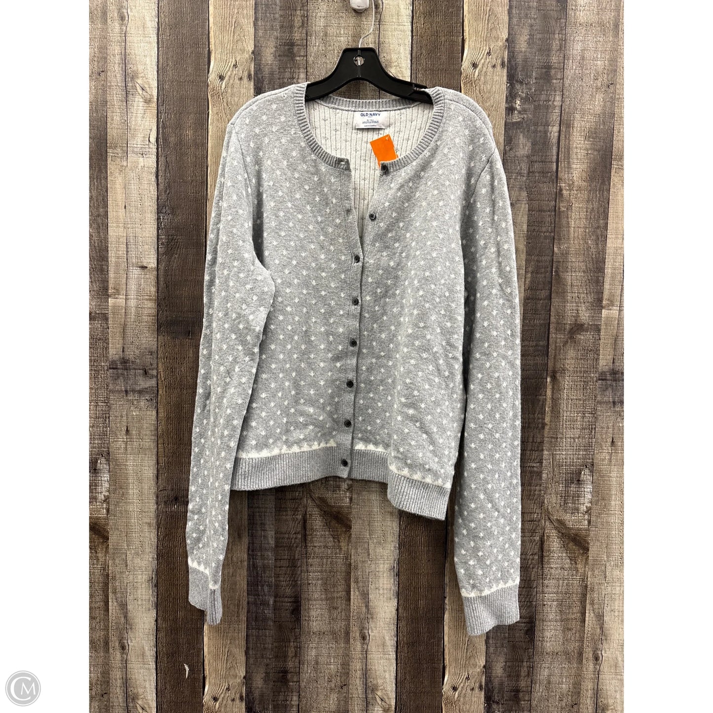 Sweater Cardigan By Old Navy In Grey, Size: Xl