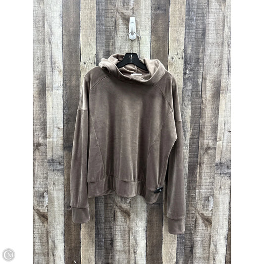Top Long Sleeve By Evereve In Brown, Size: L