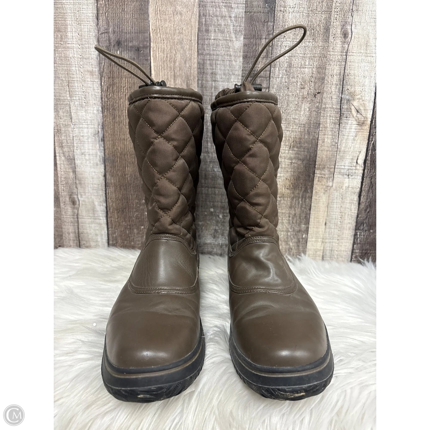 Boots Designer By Coach In Brown, Size: 11