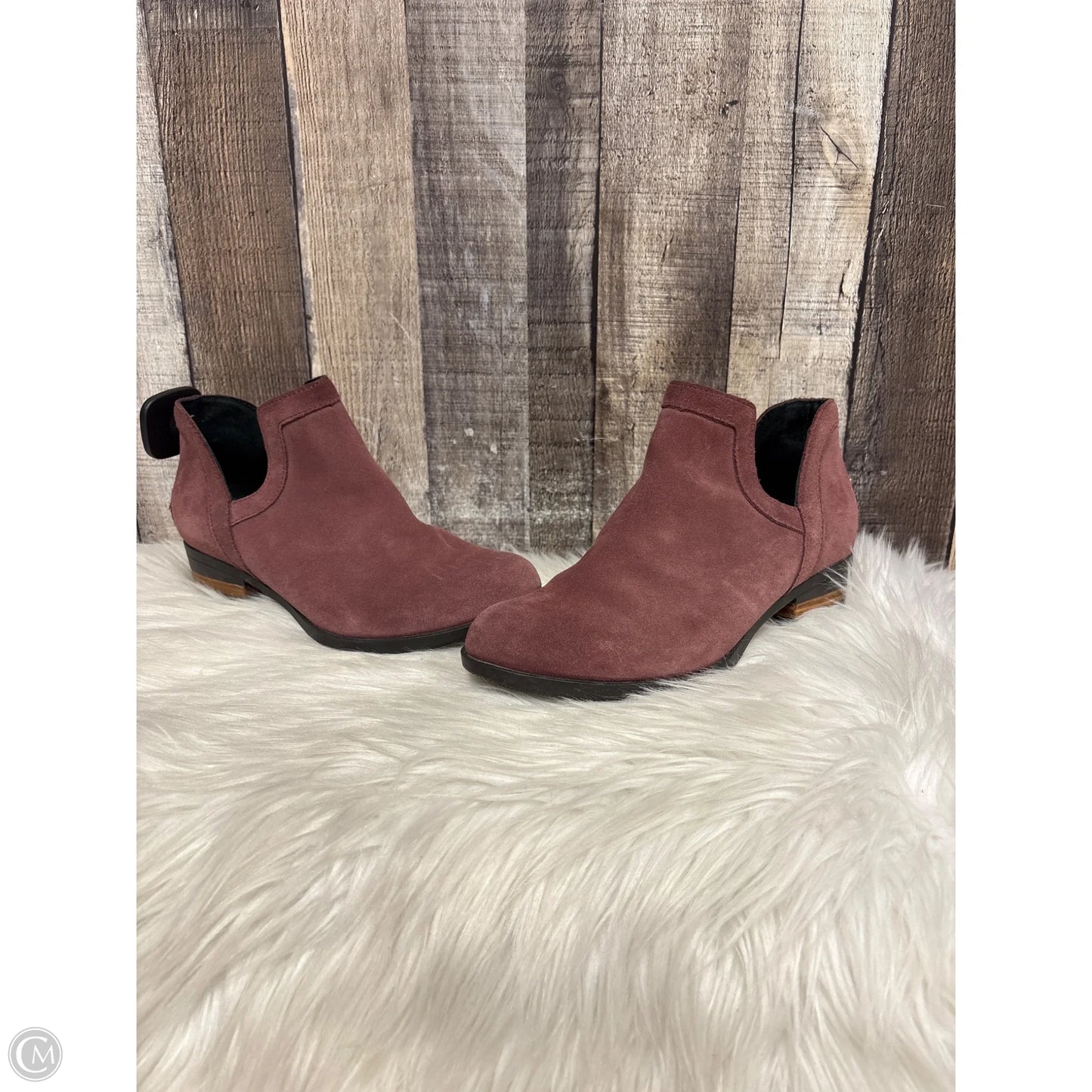 Boots Ankle Heels By Sorel In Purple, Size: 7.5