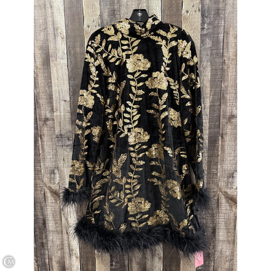 Dress Party Short By Cme In Black & Gold, Size: 1x