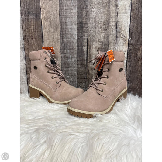 Boots Combat By Clothes Mentor In Tan, Size: 7.5