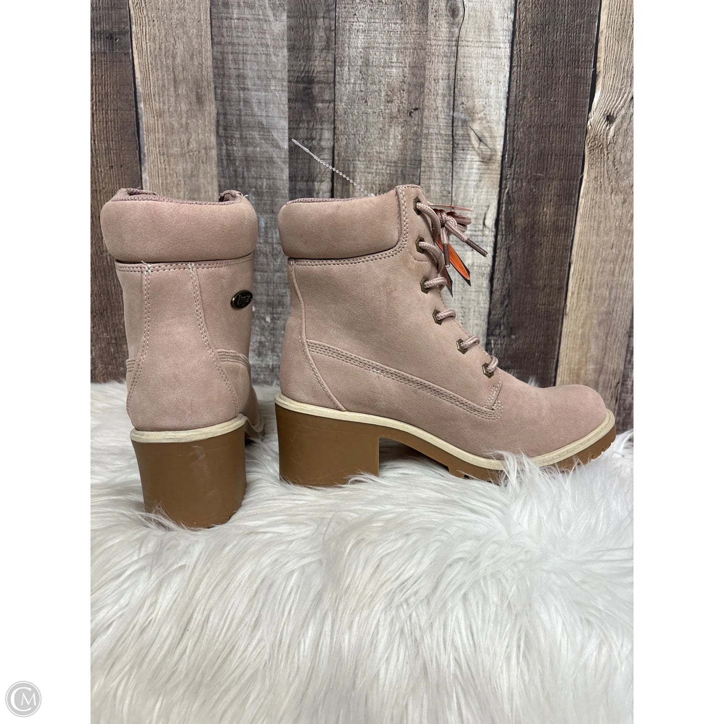 Boots Combat By Clothes Mentor In Tan, Size: 7.5