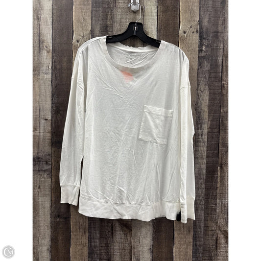 Top Long Sleeve By Lou And Grey In White, Size: M
