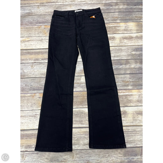 Jeans Straight By Clothes Mentor In Black Denim, Size: 8