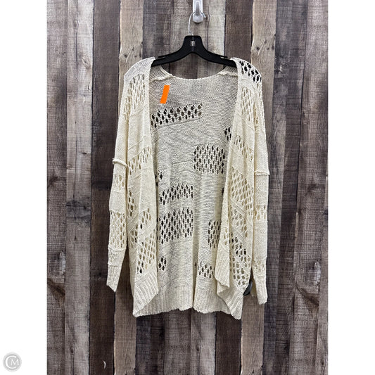 Sweater Cardigan By Cmf In Ivory, Size: Osfm