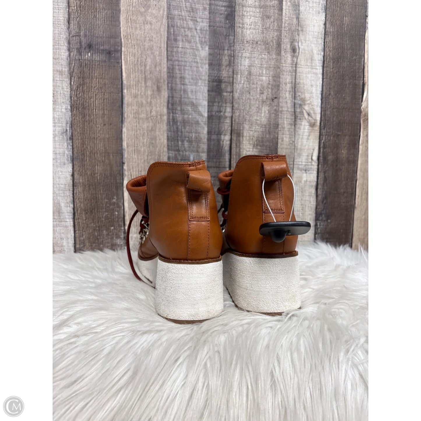 Boots Ankle Heels By Cole-haan In Brown, Size: 10