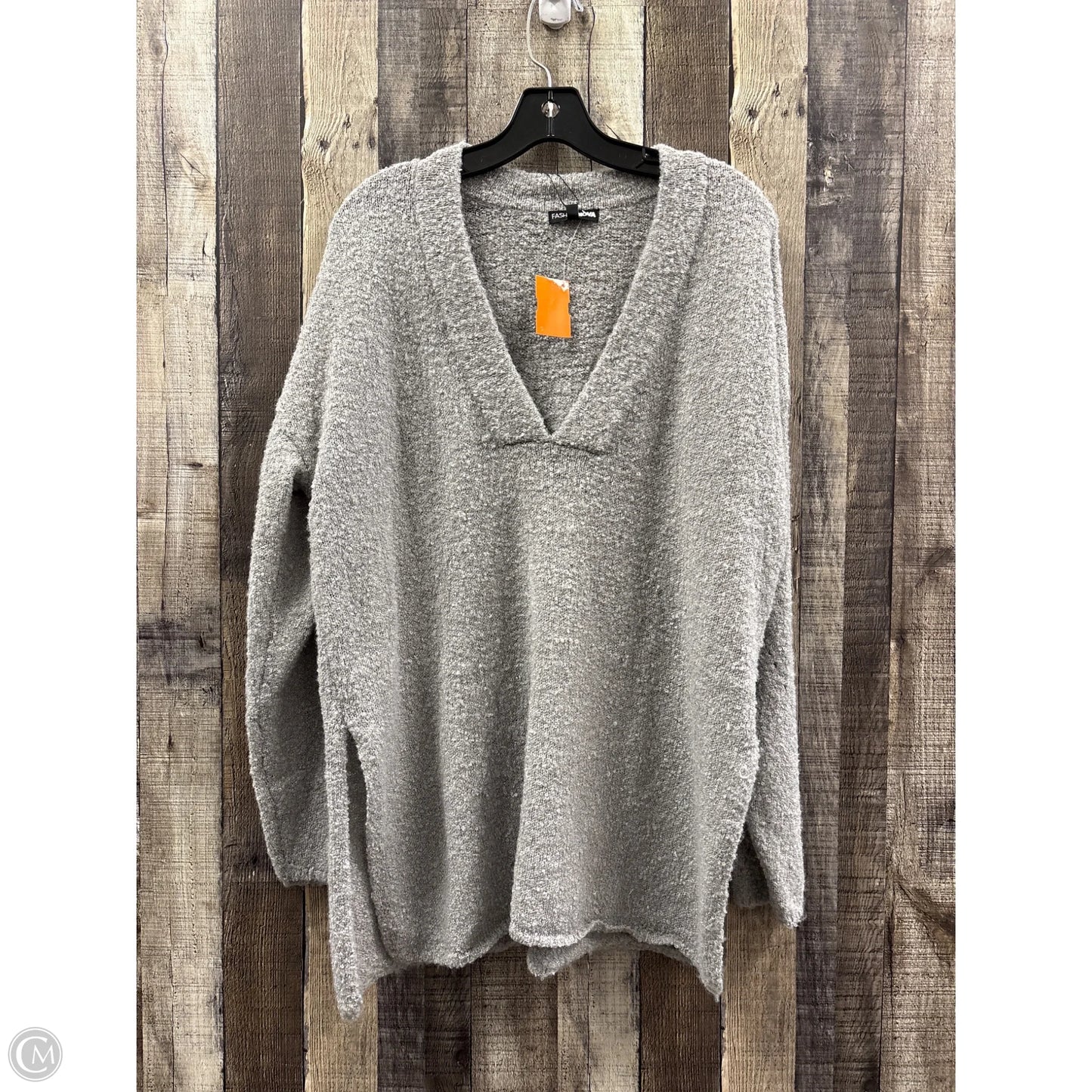 Sweater By Fashion Nova In Grey, Size: M