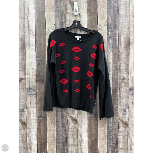 Sweater By New York And Co In Black & Red, Size: L