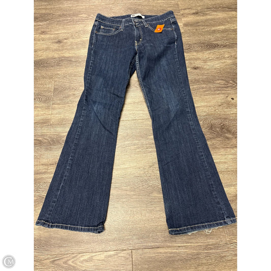 Jeans Flared By Levis In Blue Denim, Size: 8