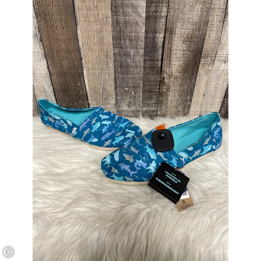 Shoes Flats By Toms In Blue, Size: 10