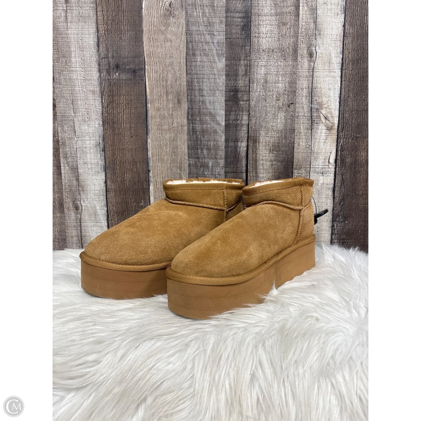 Boots Ankle Heels By Cushionaire In Brown, Size: 11