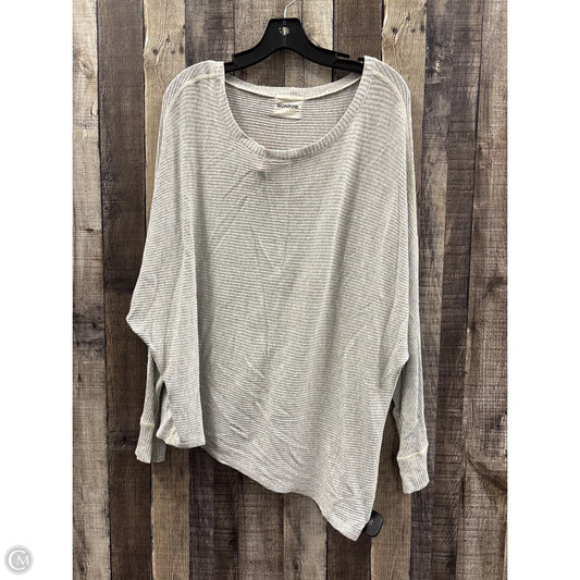 Top Long Sleeve By Monrow In Grey, Size: M