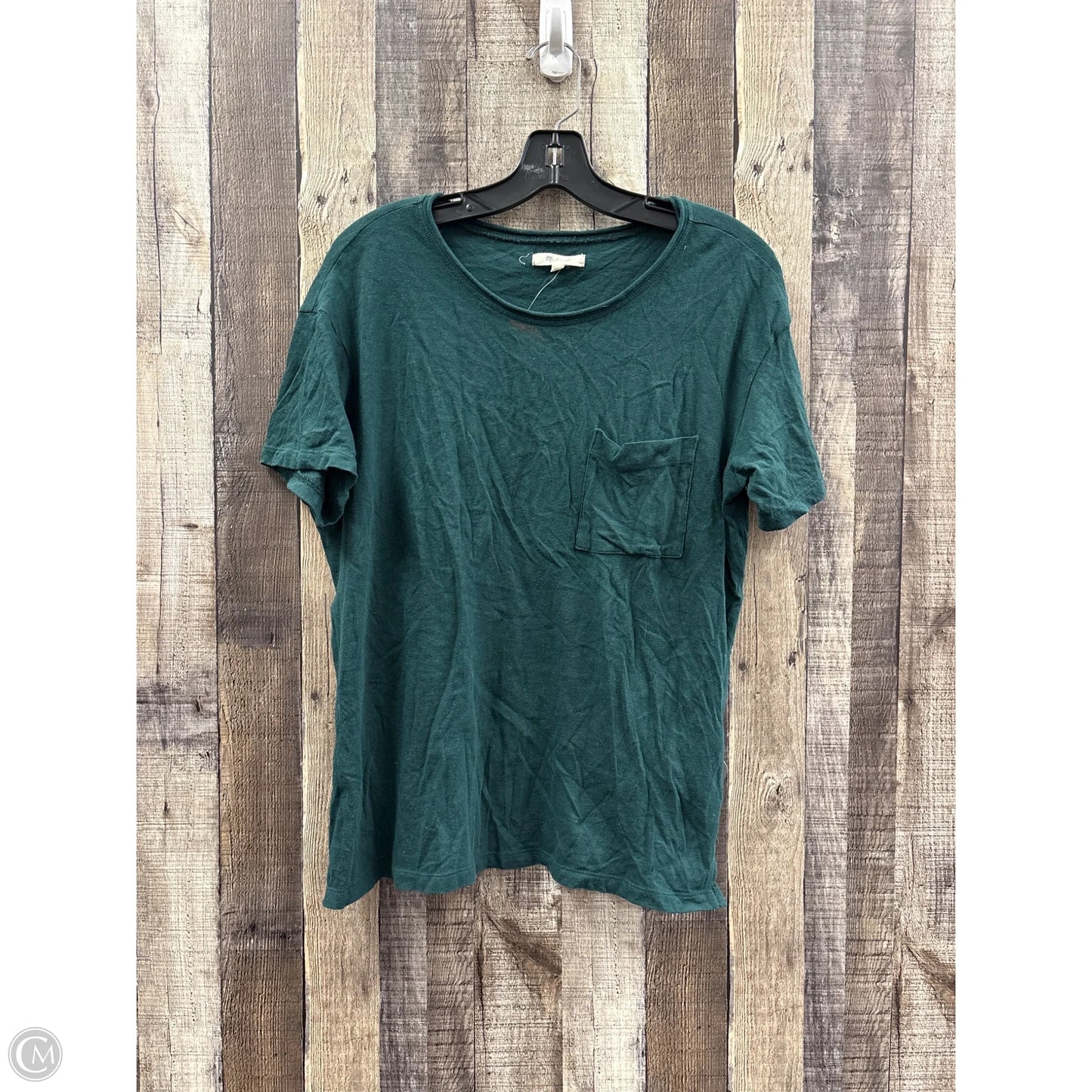 Top Short Sleeve By Madewell In Green, Size: S