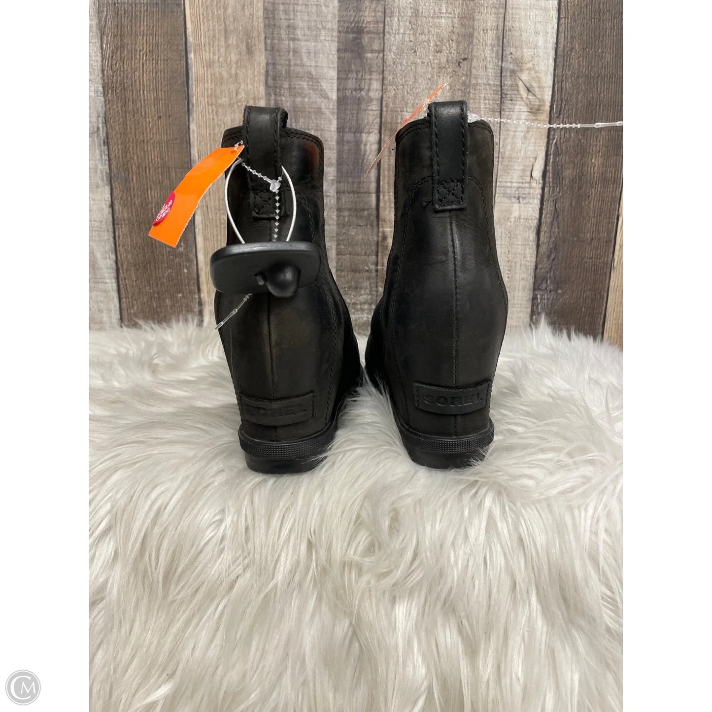 Boots Ankle Heels By Sorel In Black, Size: 9.5