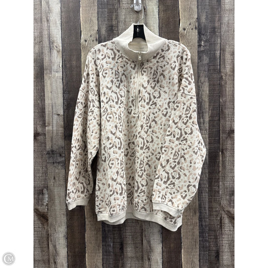 Top Long Sleeve By Aerie In Animal Print, Size: L