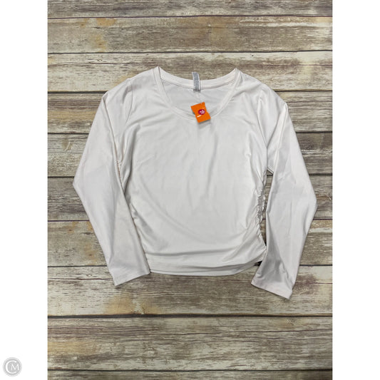 Athletic Top Long Sleeve Crewneck By All In Motion In Ivory, Size: M
