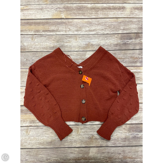 Sweater Cardigan By Moon And Madison In Brown, Size: S