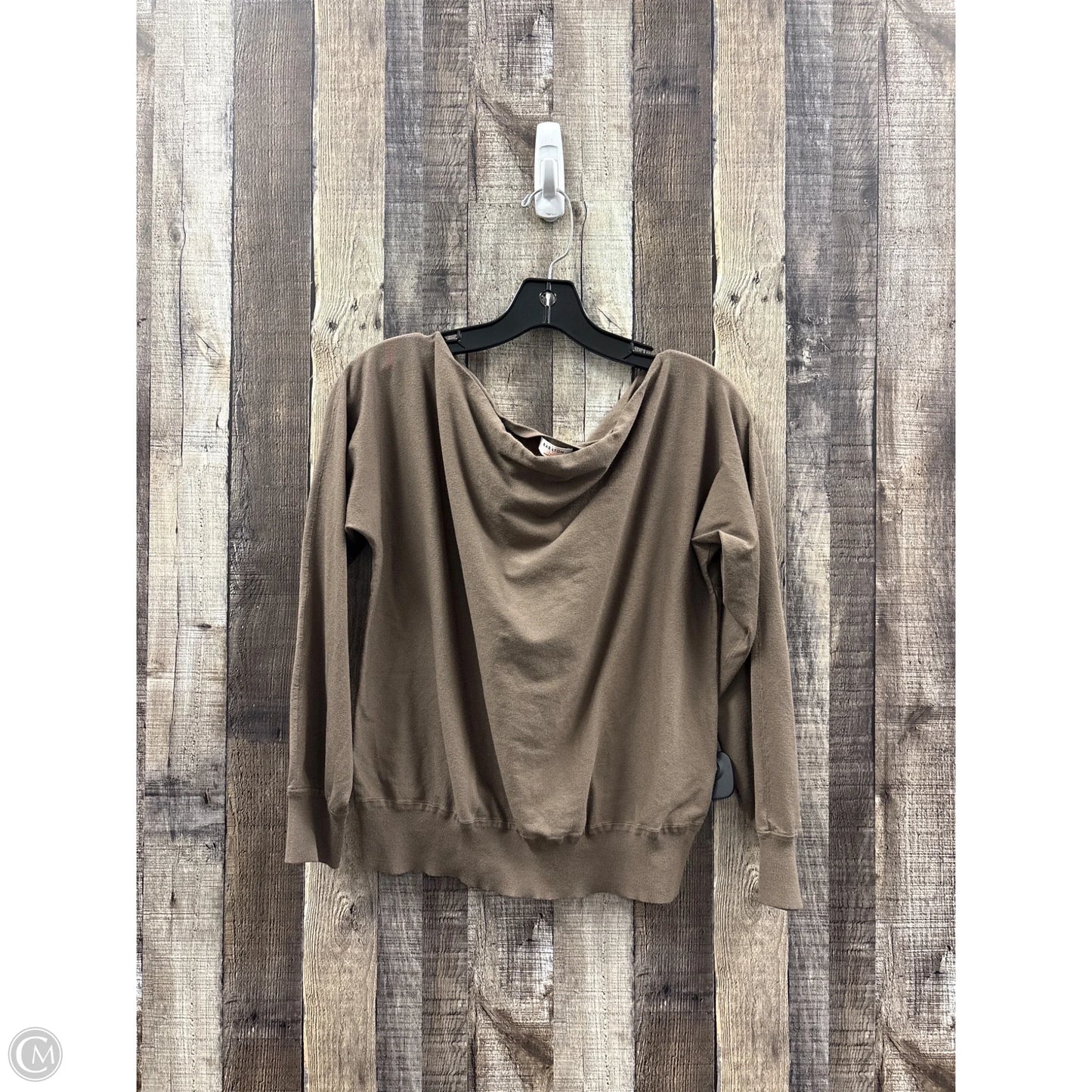 Top Long Sleeve By Babaton In Brown, Size: S