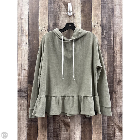 Sweatshirt Hoodie By Wishlist In Green, Size: M