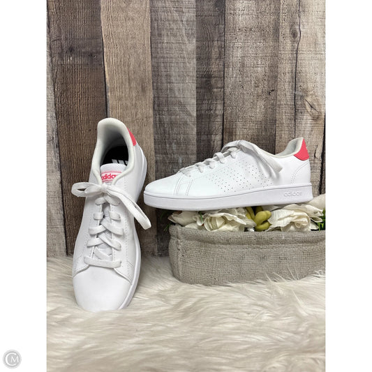 Shoes Athletic By Adidas In White, Size: 5.5