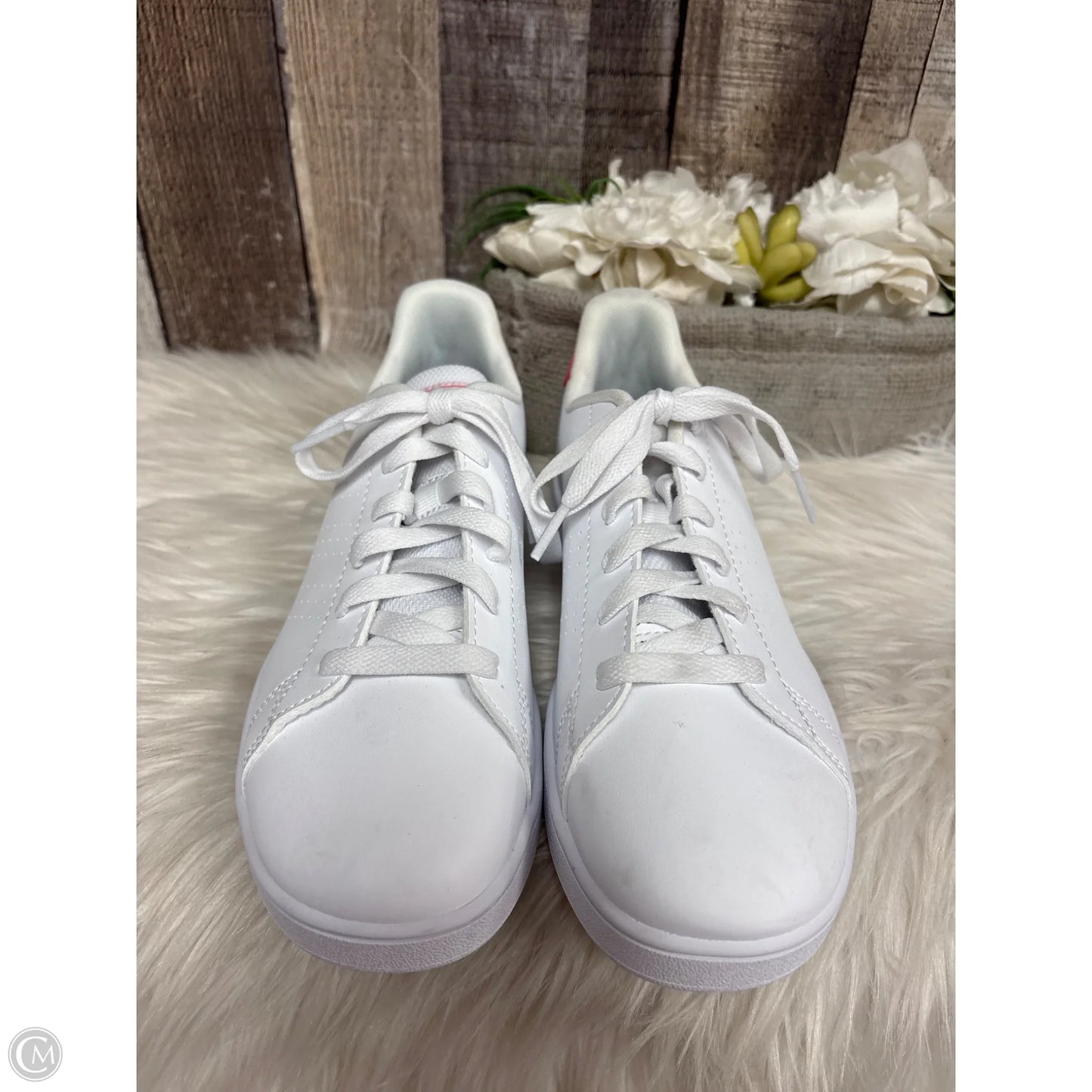 Shoes Athletic By Adidas In White, Size: 5.5