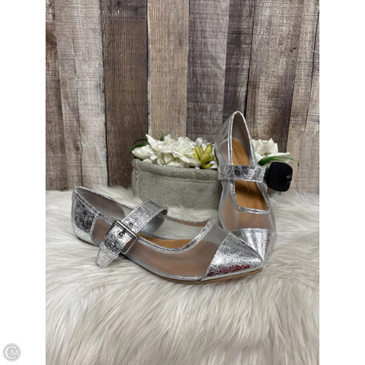Shoes Flats By Report In Silver, Size: 7