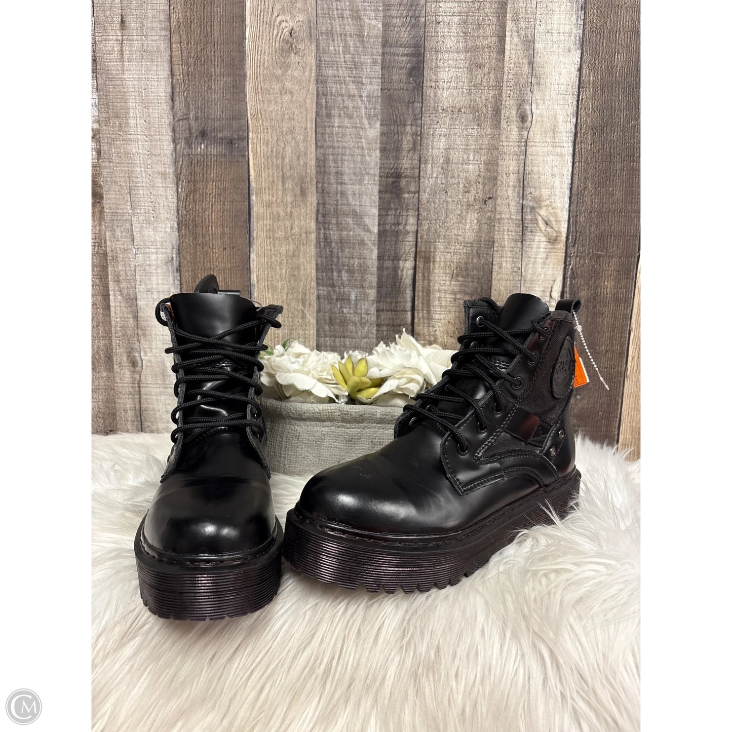 Boots Ankle Heels By Cme In Black, Size: 7