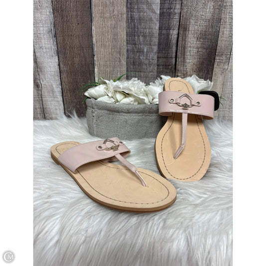 Sandals Designer By Kate Spade In Pink & Tan, Size: 7