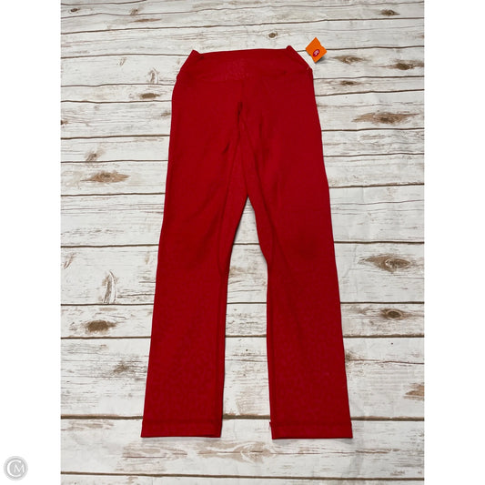 Athletic Leggings By Zyia In Red, Size: 4